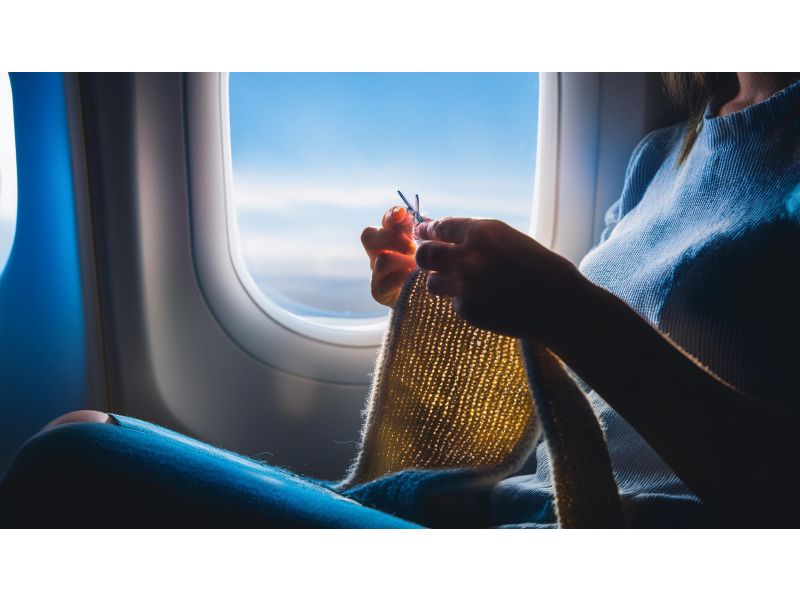 Can you knit on a plane?