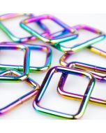 Metal loop square 25 mm / Multicolor