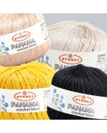 Linen crochet yarn Stenli Panama 50 g / Different shades