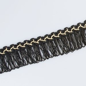 Decorative fringe for furniture / Black