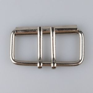 Buckle with roller 50 mm 2 pins / nickel