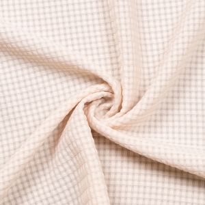 Waffle weave artificial silk / Nude