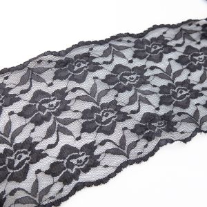 Stretch lace 135 mm / Black