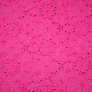 Cotton broderie / Cerise