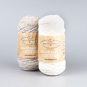 Macrame cord Stenli Macrame Cotton 3 mm / Different shades