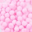 Acrylic pom-poms set 6 mm / Pink