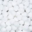 Acrylic pom-poms set / 6 mm white