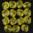 Faceted pearls 12 mm / Yellow 110