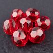 Faceted pearls 16 mm / Red 148