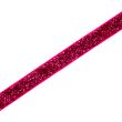 Glitter velvet trim / Dk red