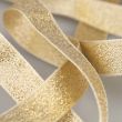 Glitter ribbon 15 mm / Gold