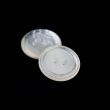 Shirt button / 15 mm / White shiny