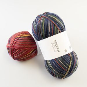 Dzija Rico Sock Virgin Wool 100g / Dažādi toni