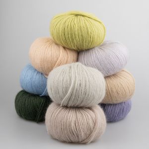 Пряжа Fluffy Alpaca 50 г / Разные тона