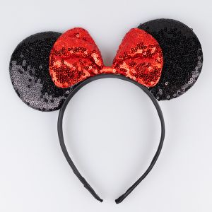 Oбодок для волос с пайетками / Minnie Mouse 1